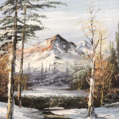092:  Signed Oil  Landscape Paintings