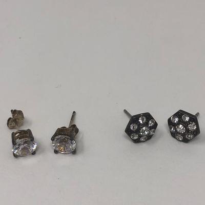 251:  14 K Diamond Gold Ring, Two  Sterling Necklaces and Other Jewelry