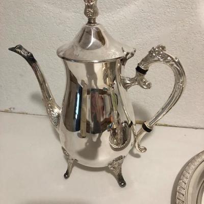 245:  Silver Plated Coffee set