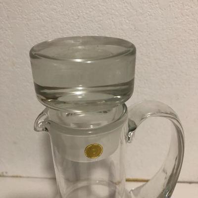 244: Romania Glass Decanter and Vera Wang Wedgwood Glass
