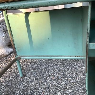 129: Vintage Childâ€™s School Desk and Chair