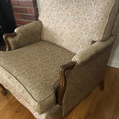 031:  Vintage 20th Century Kingsley Upholstered Chair  