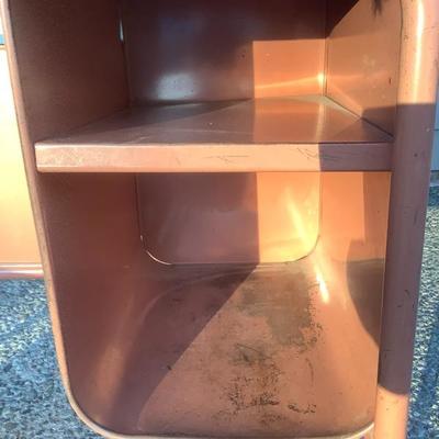 128: Vintage Childâ€™s School Desk and Chair 