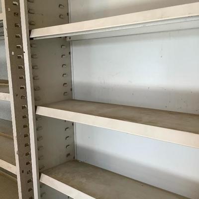 117: 2 Metal Garage Shelves