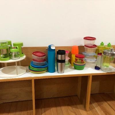 202:  Assortment of Storage Containers