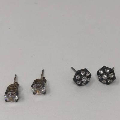 251:  14 K Diamond Gold Ring, Two  Sterling Necklaces and Other Jewelry