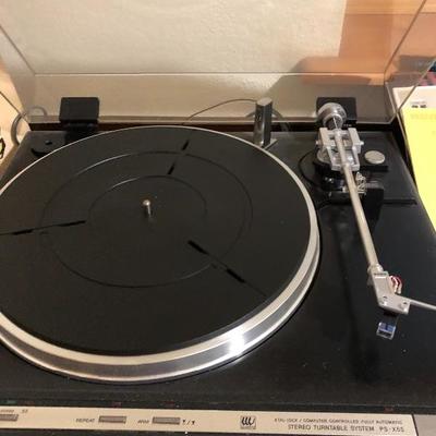 209:  Sony Turntable and Many Vinyl records