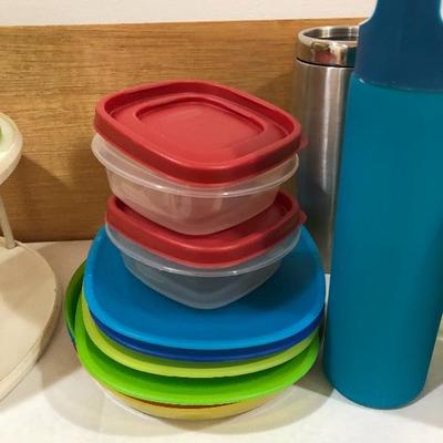 202:  Assortment of Storage Containers