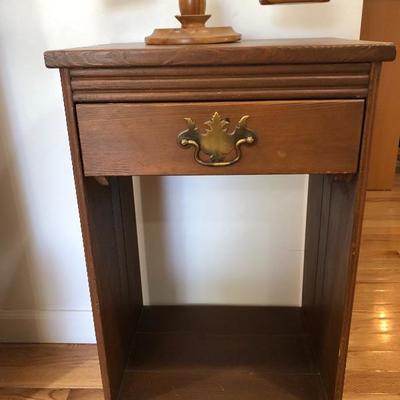 230:  Vintage Scale and Side Table