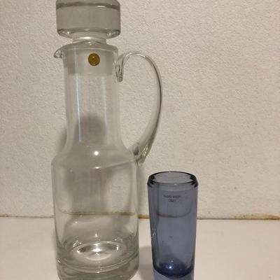 244: Romania Glass Decanter and Vera Wang Wedgwood Glass