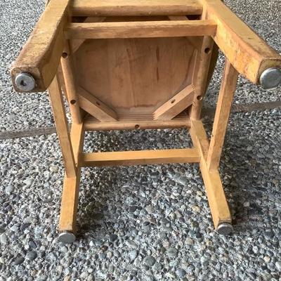 129: Vintage Childâ€™s School Desk and Chair