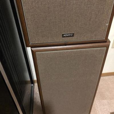 208:  Sony Stereo System with Advent Speakers and Cabinet
