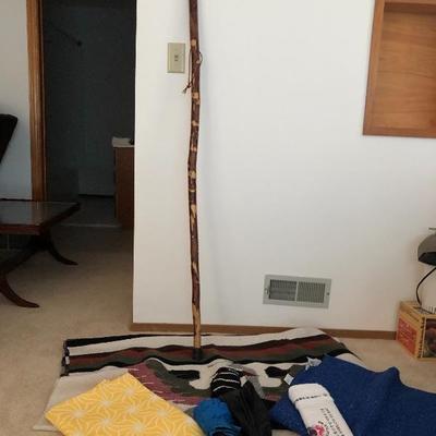 235:  Mexican Blankets, Walking Stick, Table Cloth and Umbrellas