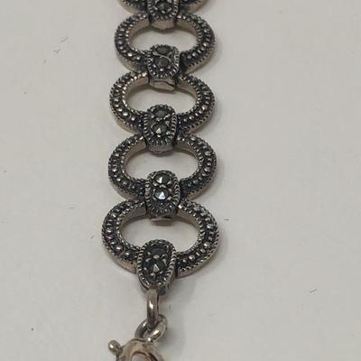 145:  Lizpaiacios   S.F. Necklace, Silver Bracelet and Silver Pendant 