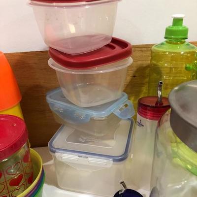 202:  Assortment of Storage Containers