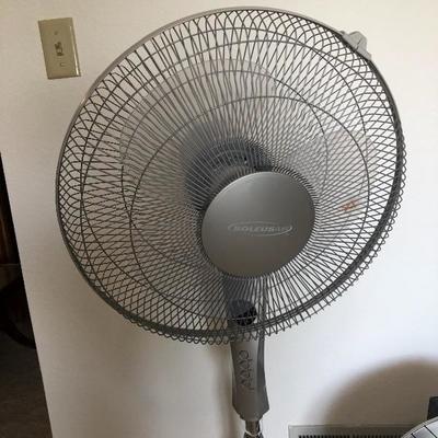 037:  Like New  Sileusair Oscillating Fan with Remote, Heater too.  