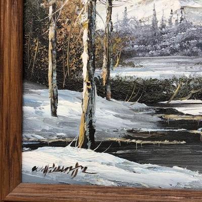 092:  Signed Oil  Landscape Paintings