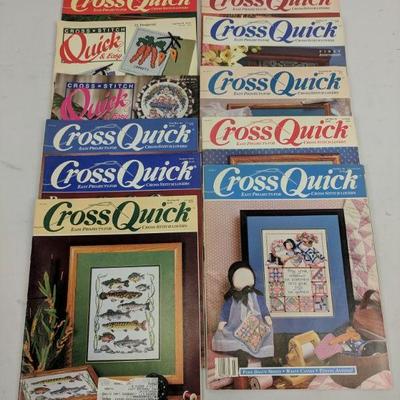 11 Cross Quick Cross Stitch Magazines Feb 1989- Dec 1990