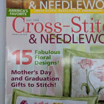 16 Cross Stitch & Needlework Magazines January 2007 - November 2009