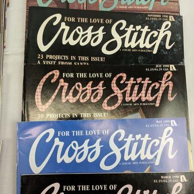 20 For The Love Of Cross Stitch Magazines September 88 - Nov 1991