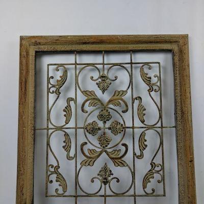 Rustic Wooden Floral Frame Decor 