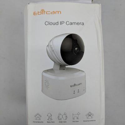 eBitcam Cloud IP Camera, Damaged Box