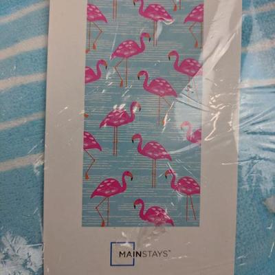 Flamingo Print Beach Towel 34