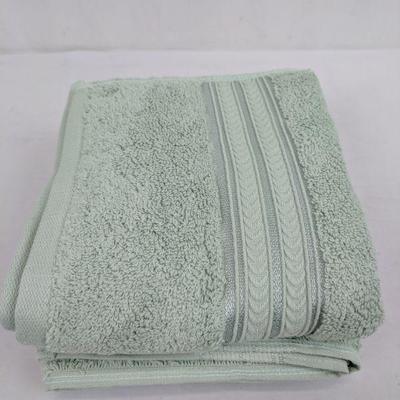 BHG Mint Hand Towels, Set of 2 - New