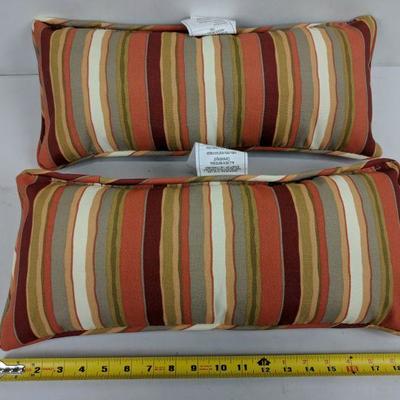 Set of 2 Striped Pillows 19