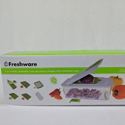 Freshware 7-in-1 Vegetable, Fruit, Cheese Slicer - New