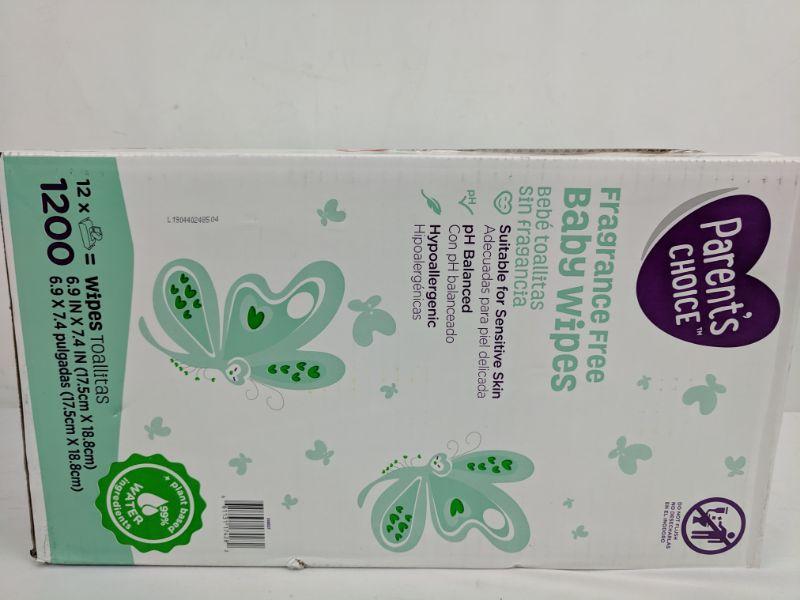 parents choice fragrance free wipes