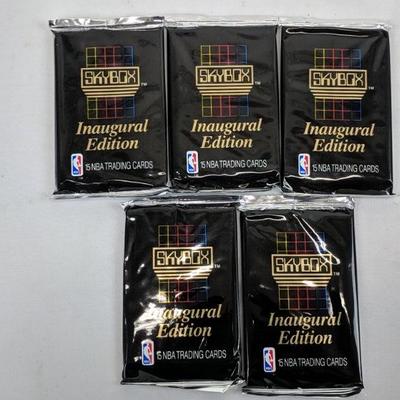Skybox Inaugural Edition NBA Trading Cards, 15, Set of 5 - New