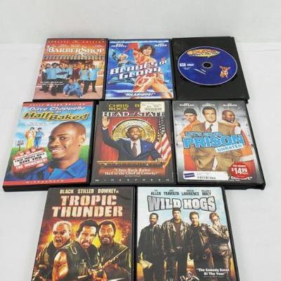 8 DVDs, Barbershop to Wild Hogs