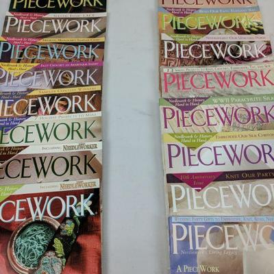 16 Piecework Magazines Nov 00- June '04