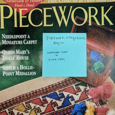 16 Piecework Magazines Nov 00- June '04