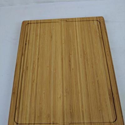 Bamboo Cutting/Storage Board with Colored Chopping Mats - Broken Corner
