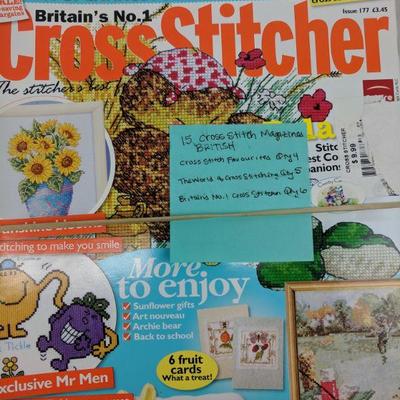 15 Cross Stitch Magazines British