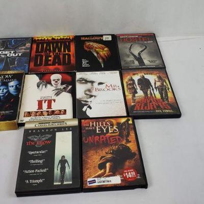 10 DVDs, Get Out to The Hills Have Eyes 2 (Unrated)