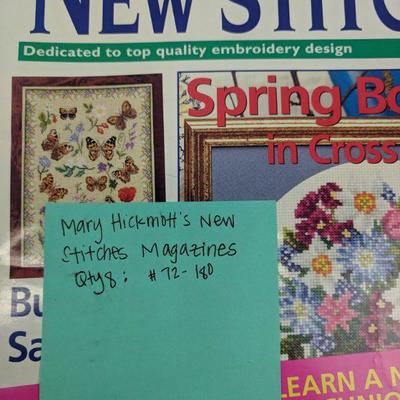 8 Mary Hickmott's New Stitches Magazines 72- 180
