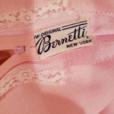  Bernetti  Original 1960 silk shantung embellished gown