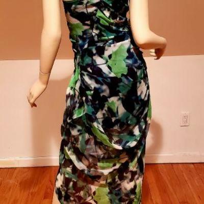 Diane von Furstenberg silk Dragonfly maxi draped dress 