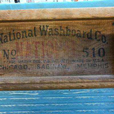 Washboard with Advertising