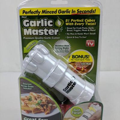 Garlic Master Premium Quality Garlic Cutter, As Seen on TV - New