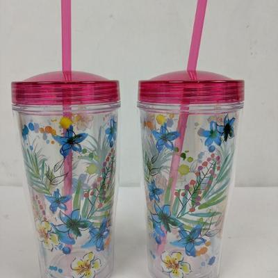 Pink Pineapple Cups - New