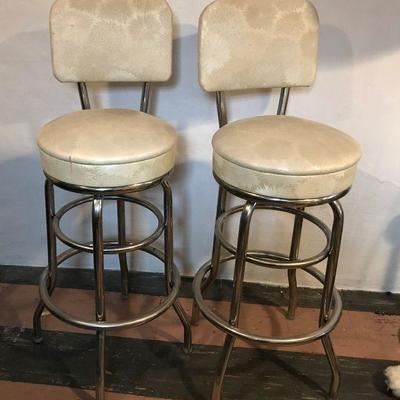 Pair Mid-Century Modern Stool-2