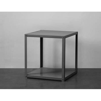 Charcoal Metal End Table - New