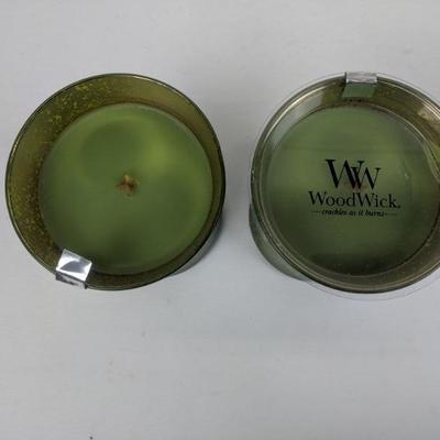 Woodwick Evergreen Candles, Crackles, 9.7 oz - New