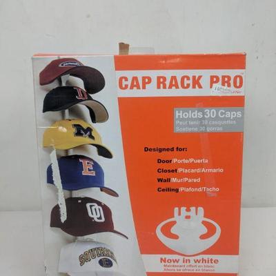 Cap Rack Pro, Holds 30 Hats - New