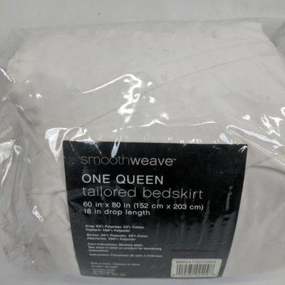 Smoothweave One Queen Tailored Bed Skirt 60x80