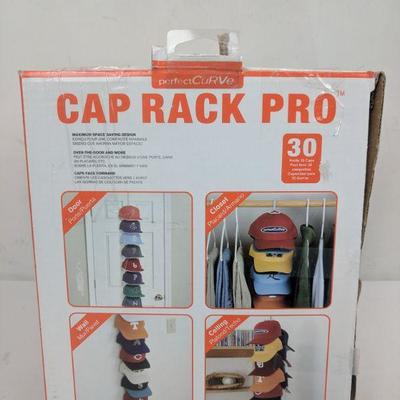 Cap Rack Pro, Holds 30 Hats - New